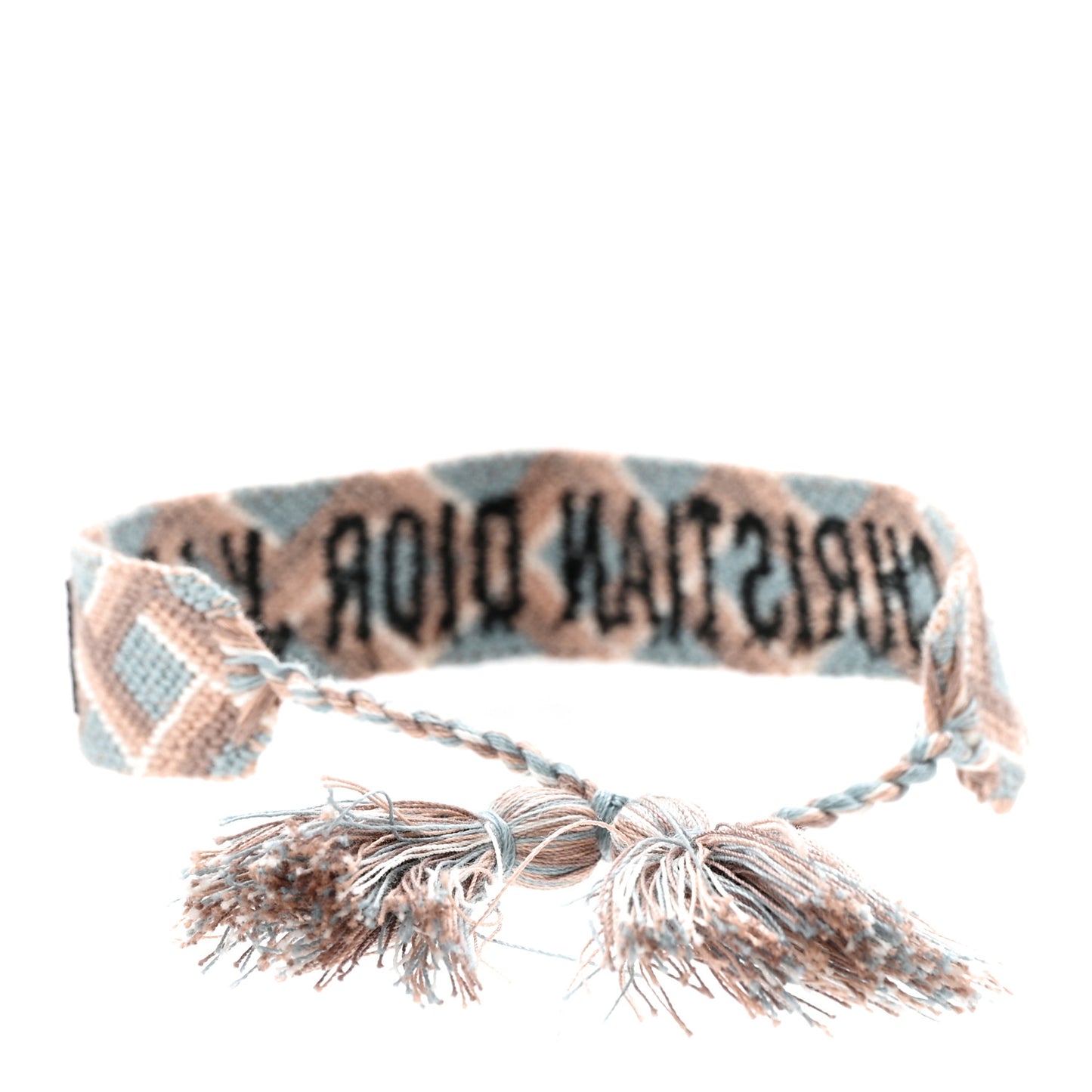 Woven Cotton J'Adior Friendship Bracelet Blue Nude