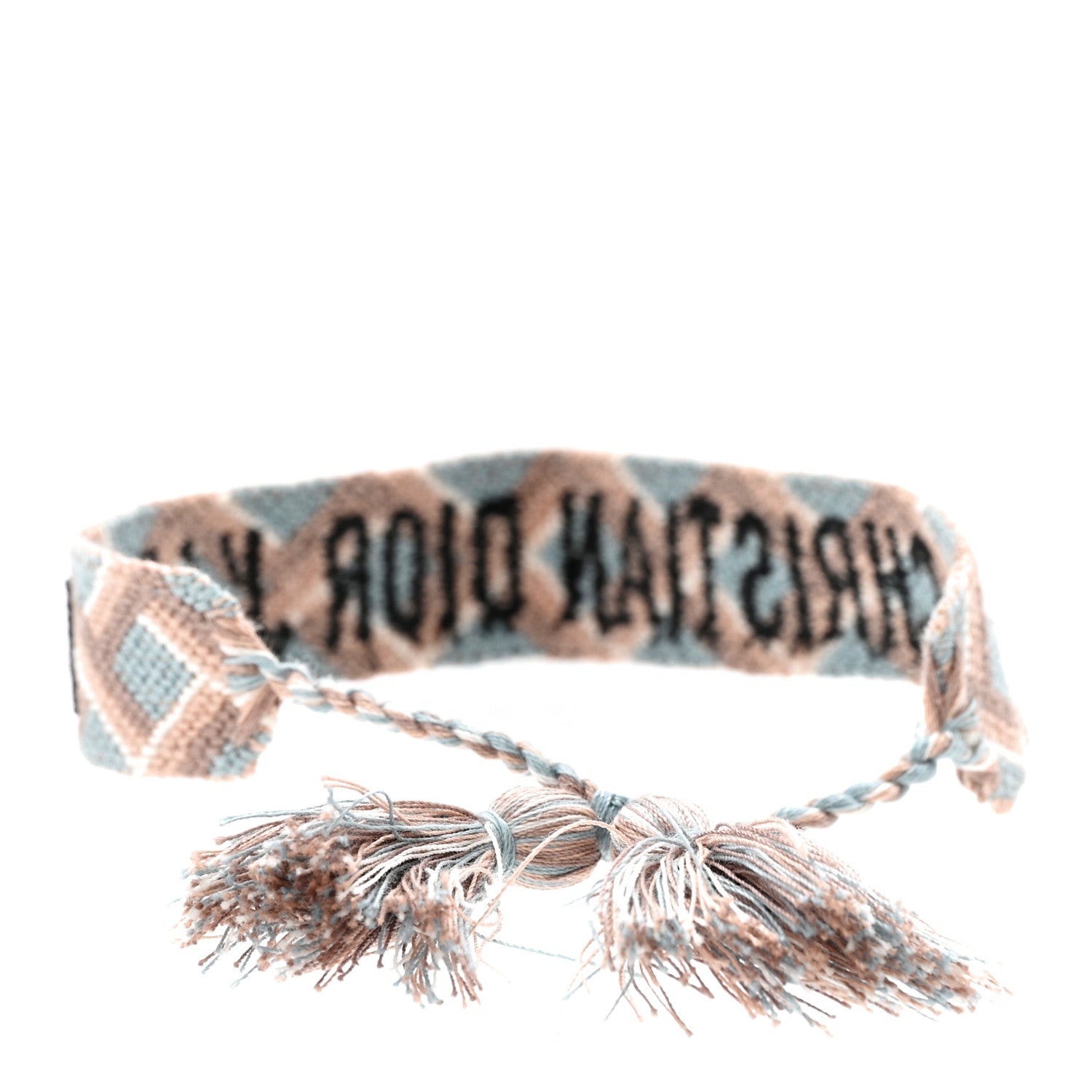 Christian Dior Woven Cotton J'Adior Friendship Bracelet Blue Nude 3 of 5