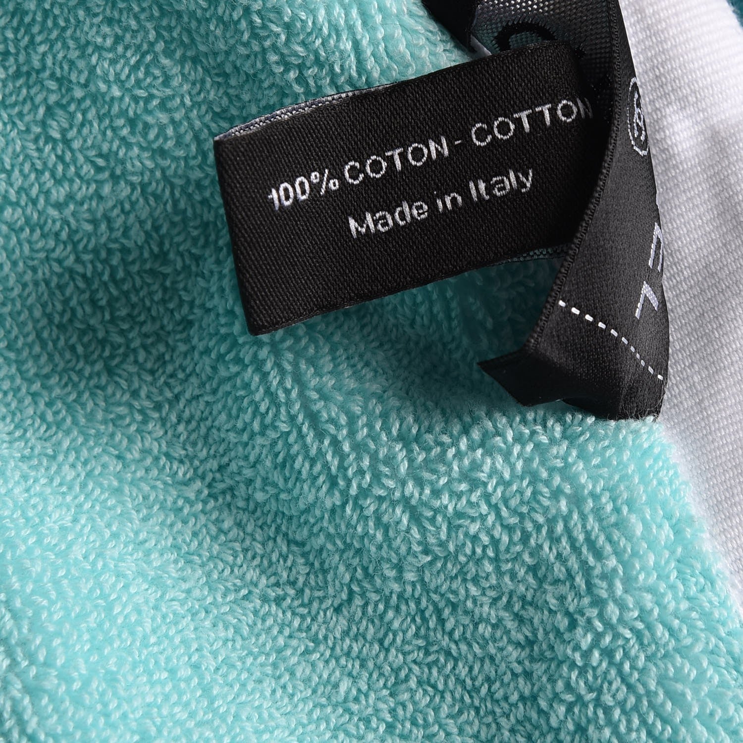 Chanel Cotton Coco Cuba Beach Towel Turquoise 3 of 9