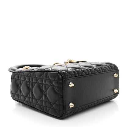 Christian Dior Lambskin Cannage Small My ABCDior Lady Dior Black 4 of 13