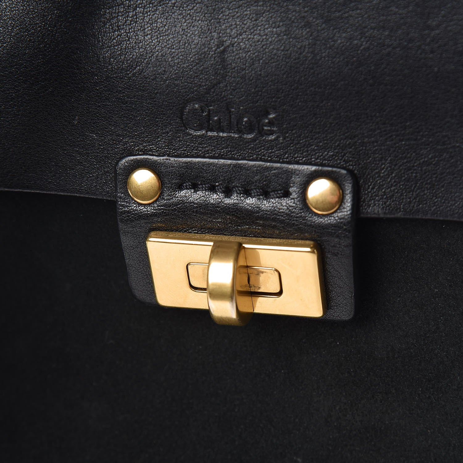 Chloe Calfskin Suede Small Jane Fringe Bag Black 9 of 11