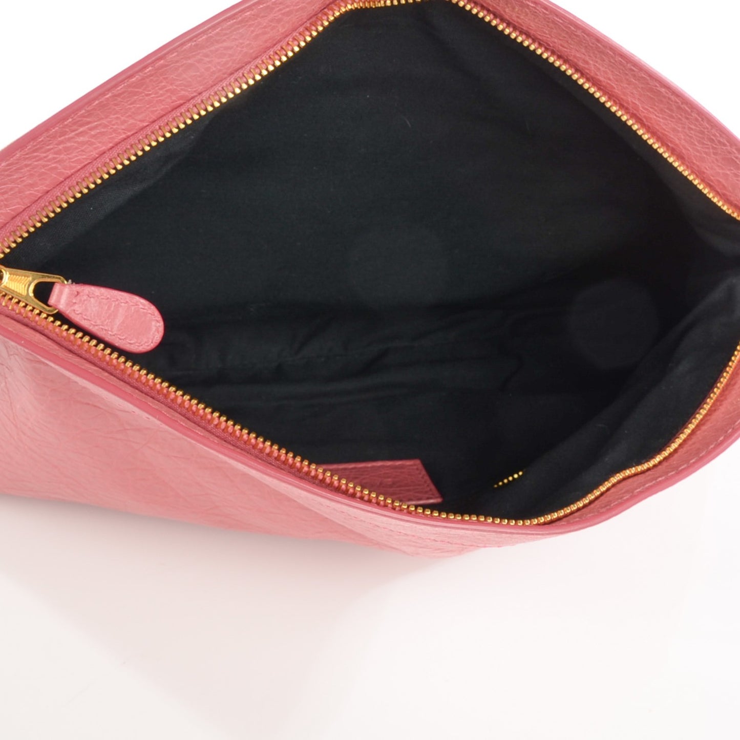 Agneau Giant 12 Gold Hardware Premier Clutch Rose Bonbon