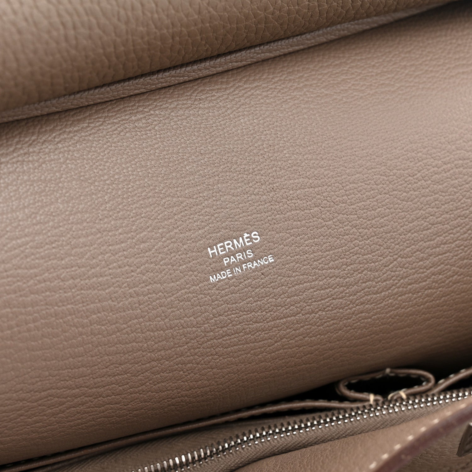 Hermes Taurillon Clemence Jypsiere 28 Etoupe 6 of 12