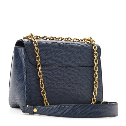 Louis Vuitton Epi Twist Shoulder Bag MM Navy 2 of 10
