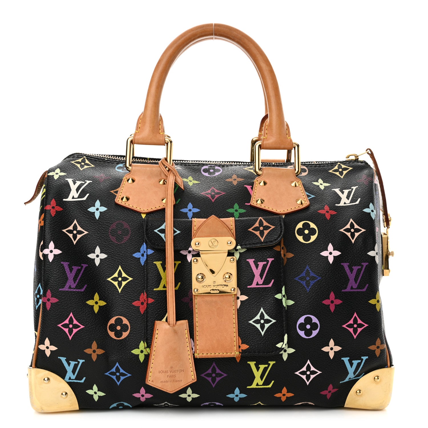 Louis Vuitton Monogram Multicolor Speedy 30 Black 1 of 12