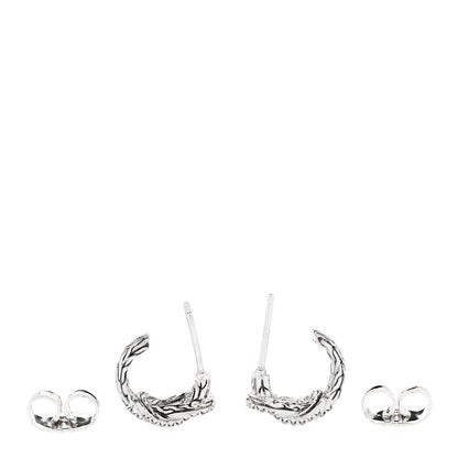 John Hardy Sterling Silver Diamond Love Knot Earrings 3 of 4