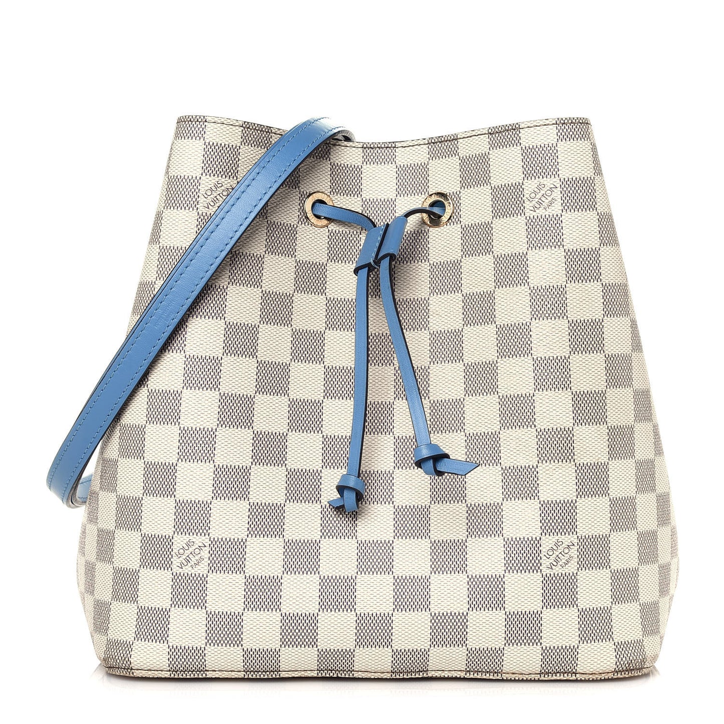 Damier Azur Neonoe MM Bleuet