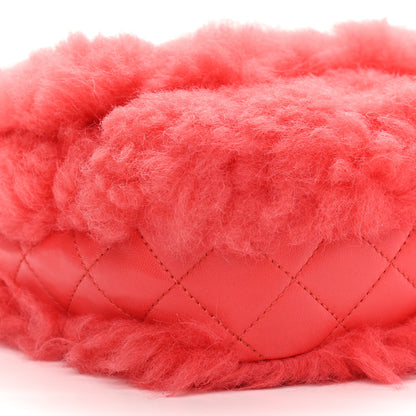 Chanel Shearling Lambskin Quilted Flap Red 8 of 11