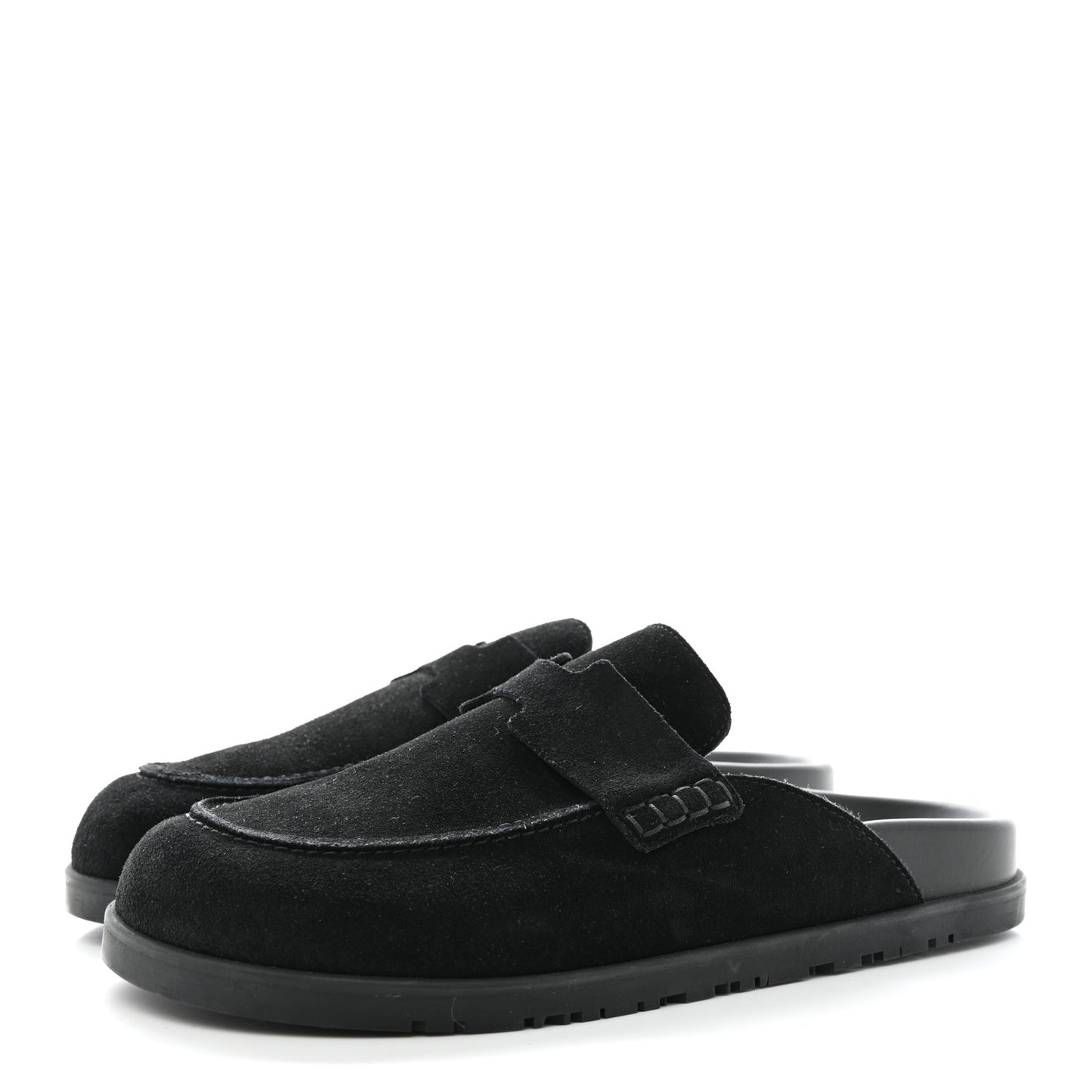 Suede Calfskin Go Mules 41 Black