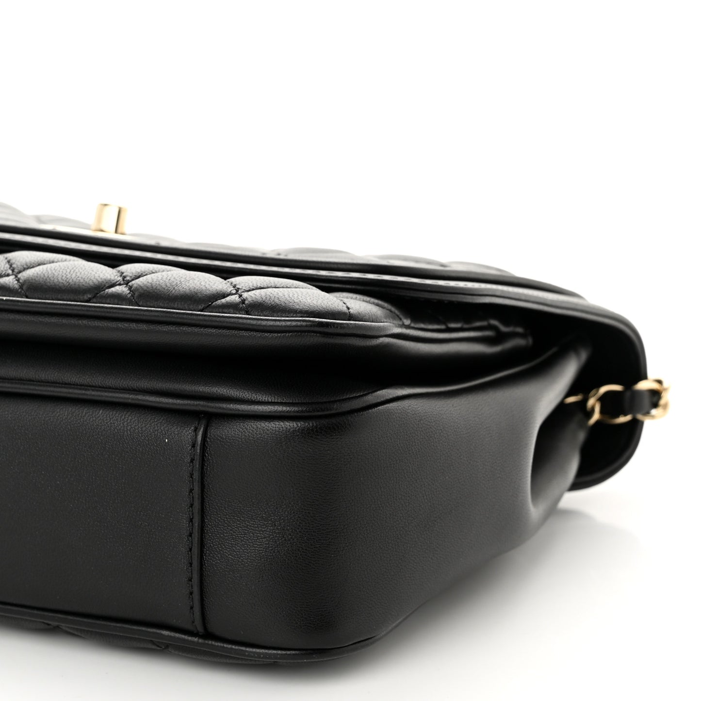 Lambskin Quilted Medium Lovely Day Flap Black