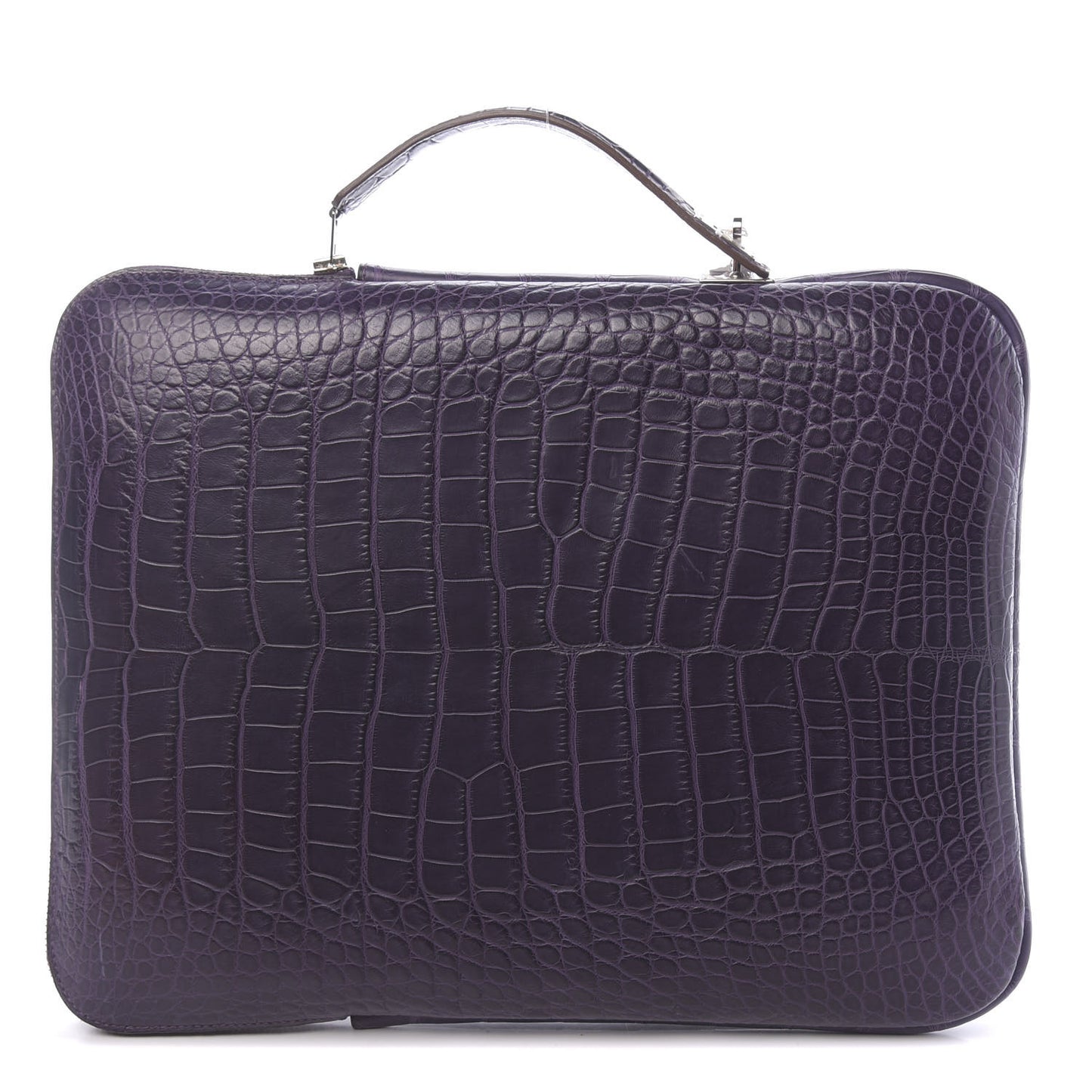 Matte Alligator Petit H Laptop Case Amethyst