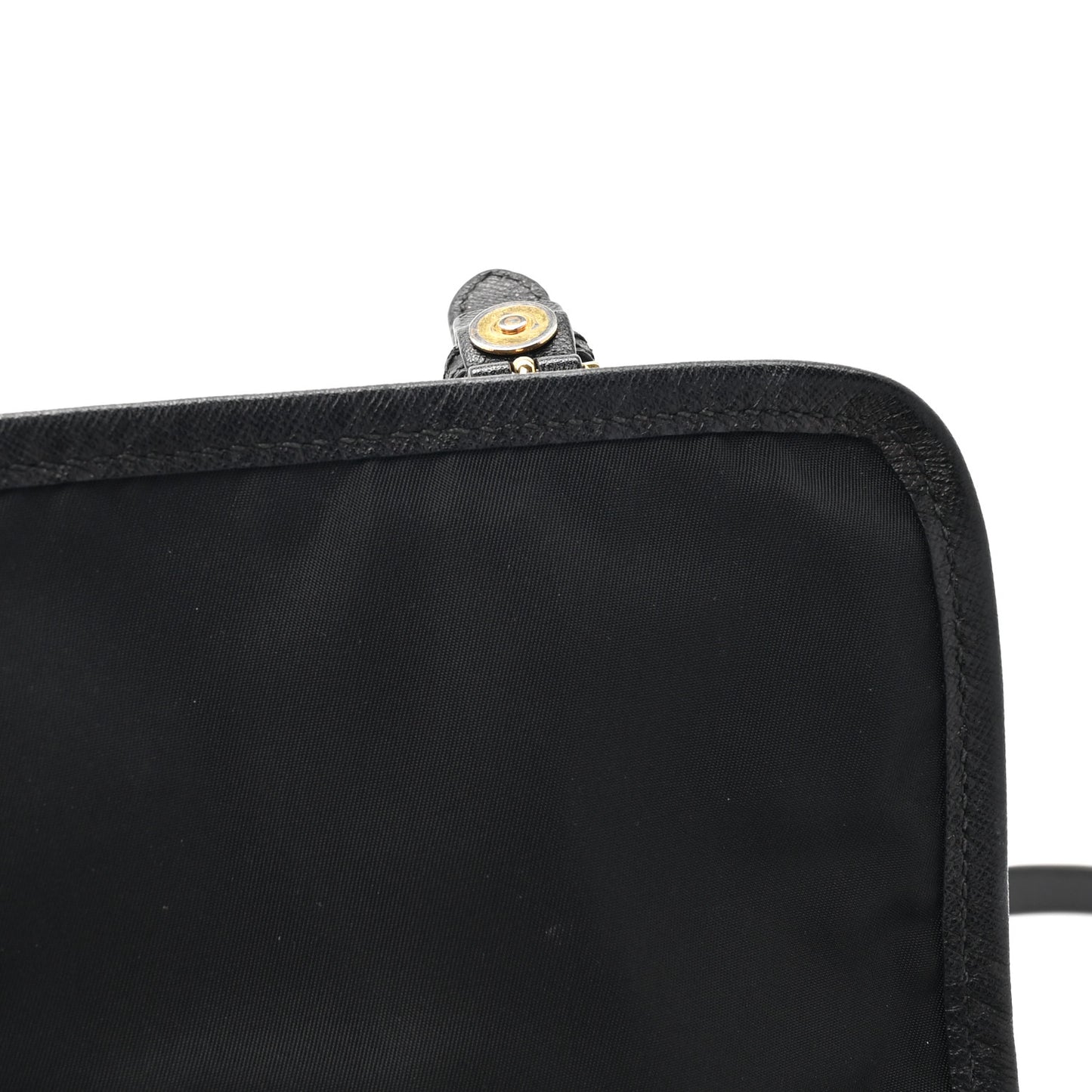 Tessuto Nylon Saffiano Small Messenger Bag Black