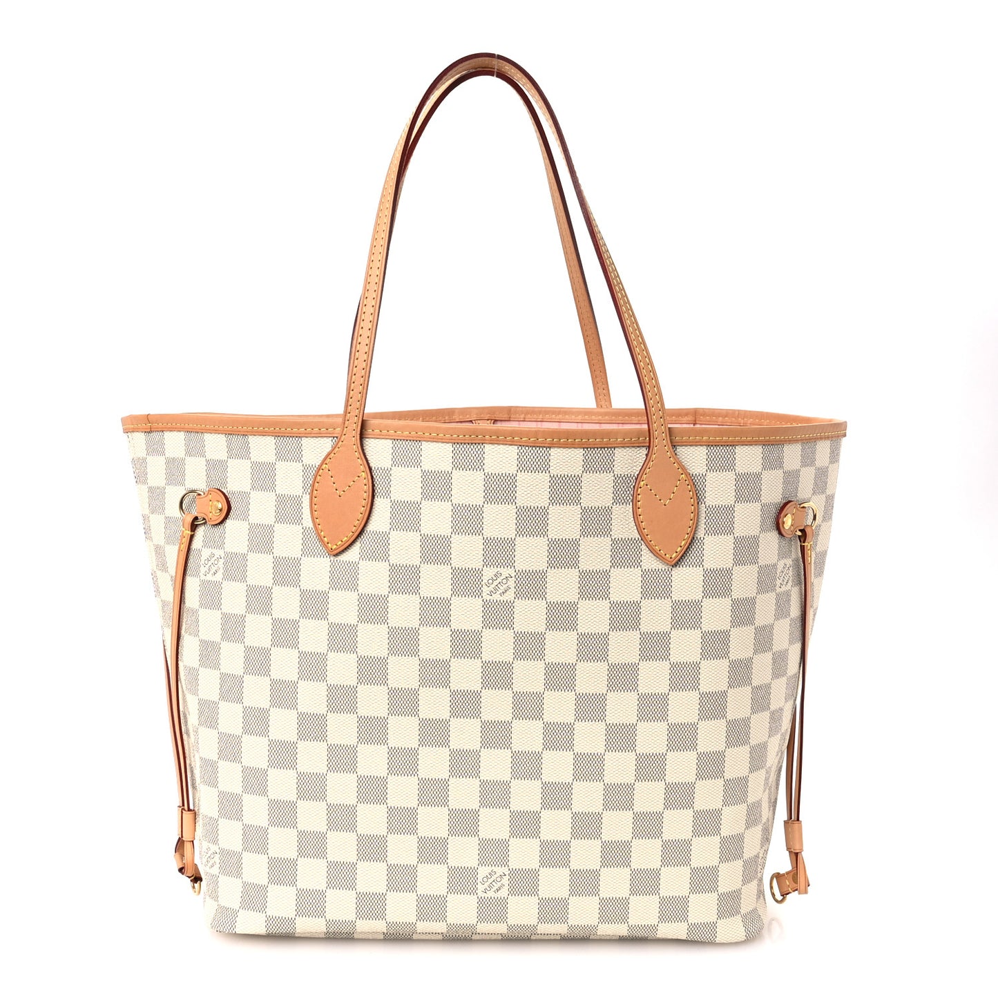 Damier Azur Neo Neverfull MM Rose Ballerine