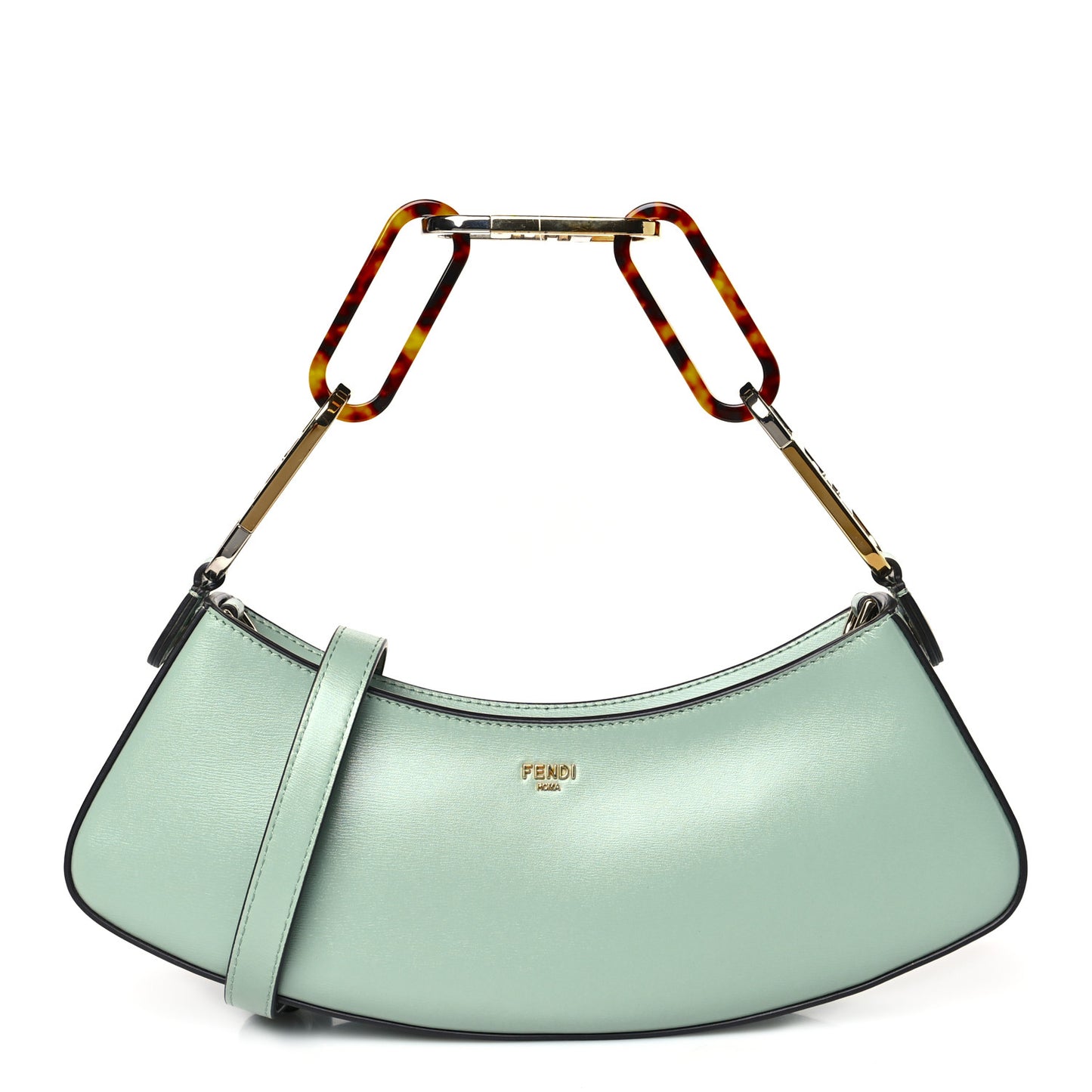 Vitello Palmellato Fendi O'Lock Swing Menta