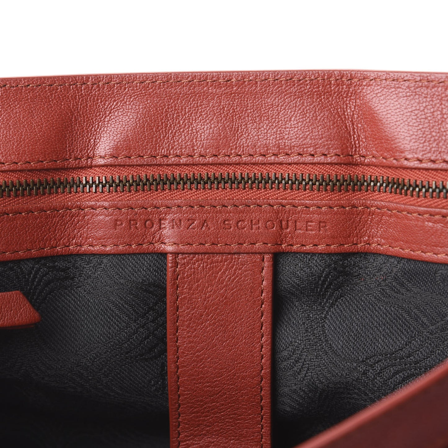 Lambskin Medium PS1 Satchel Mandarin Red