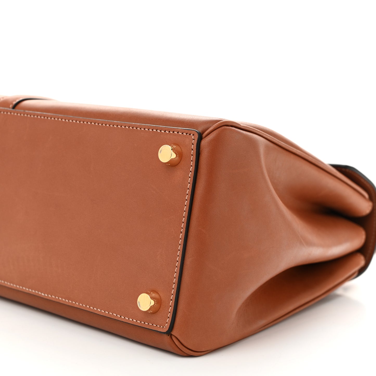 Grained Calfskin Classique 16 Top Handle Bag Tan