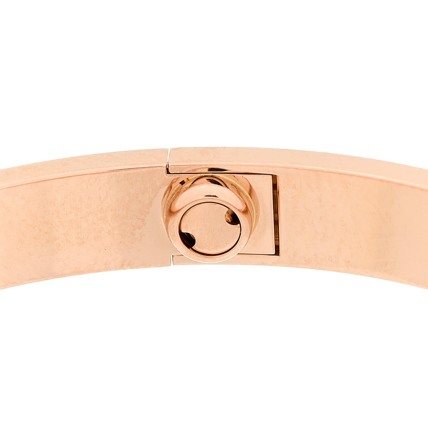 Cartier 18K Pink Gold 4 Diamond LOVE Bracelet 18 6 of 10
