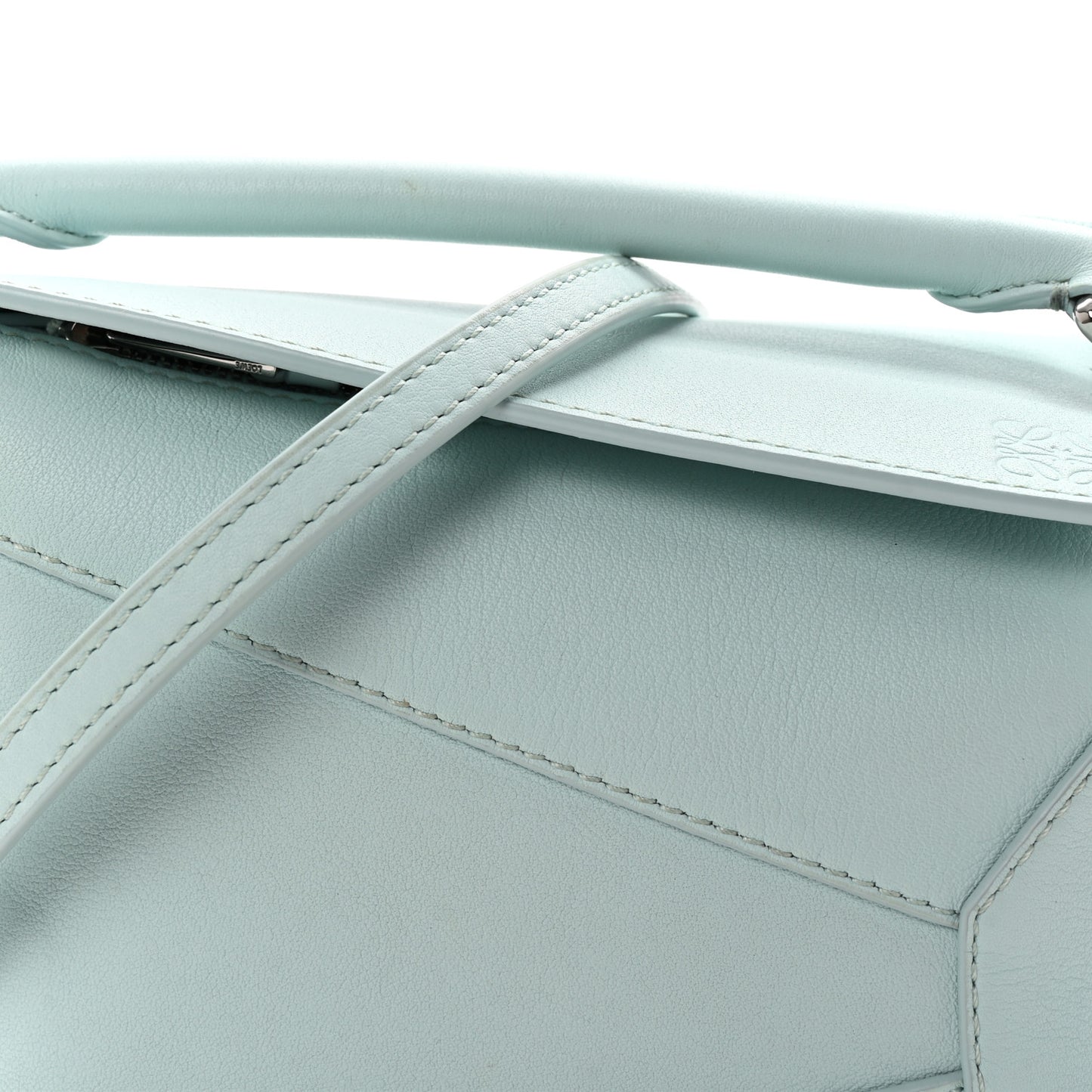 Calfskin Mini Puzzle Edge Bag Iceberg
