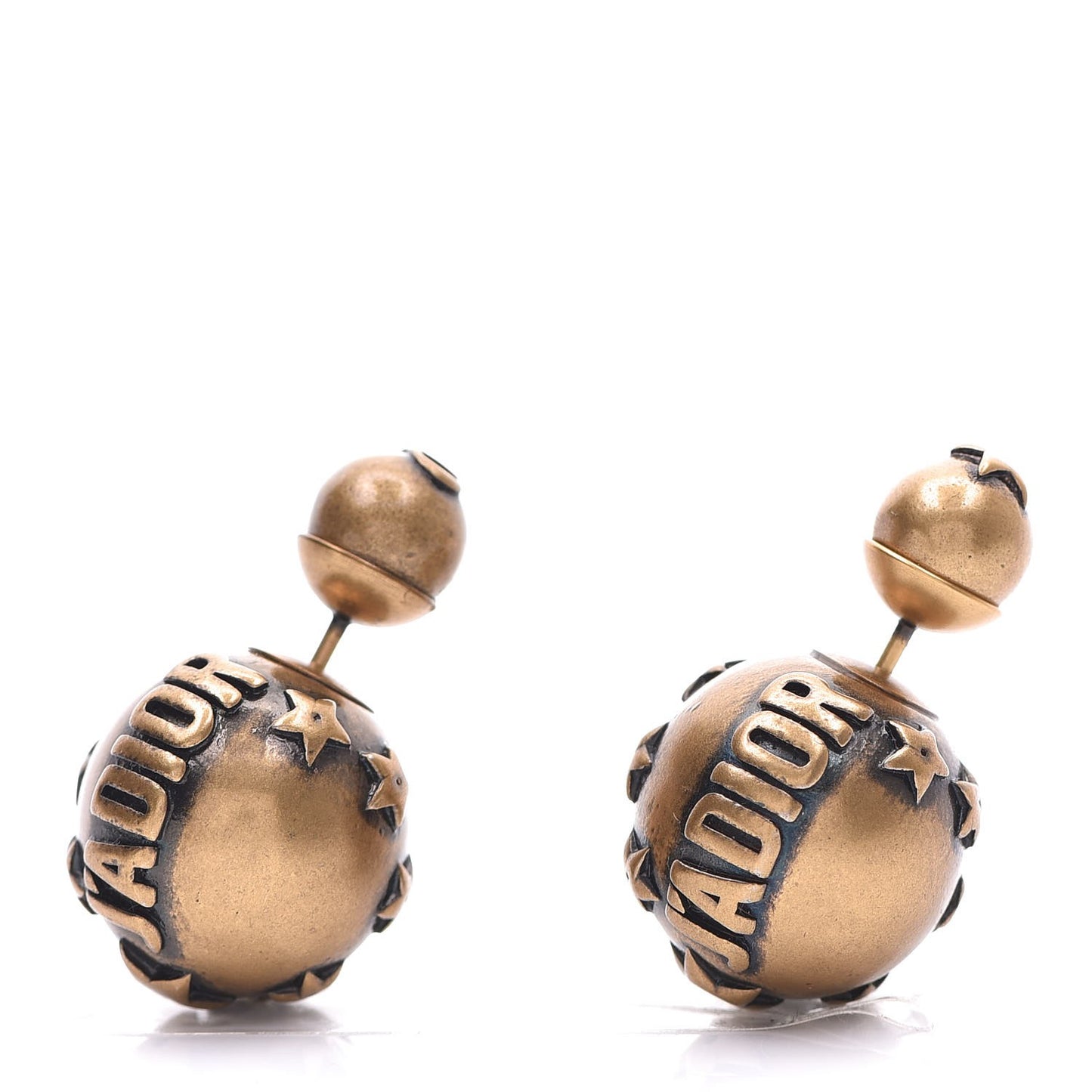 Metal J'Adior Mise En Dior Tribal Earrings Gold