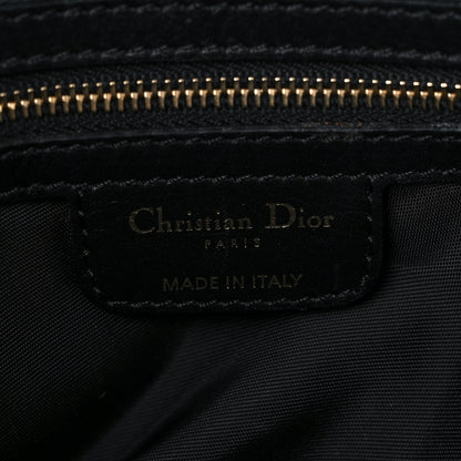 Christian Dior Coated Canvas Cannage Large Dior Soft Shopping Tote Black 6 of 15
