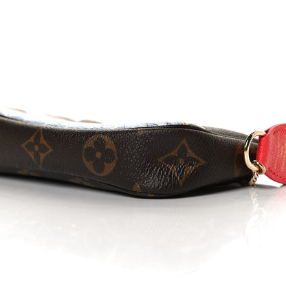 Louis Vuitton Monogram 2021 Christmas Animation London Mini Pochette Accessories Red 8 of 10