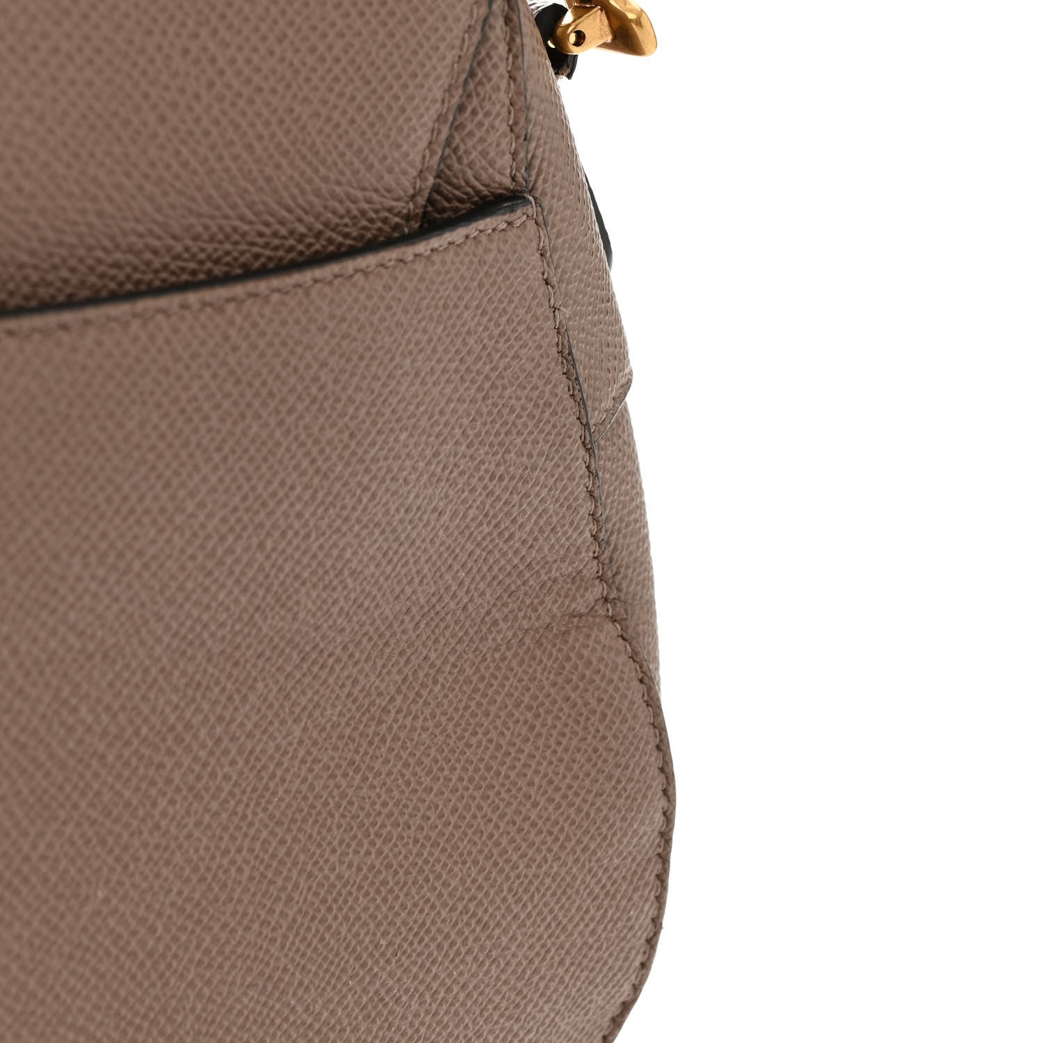 Christian Dior Grained Calfskin Saddle Bag Warm Taupe 11 of 12
