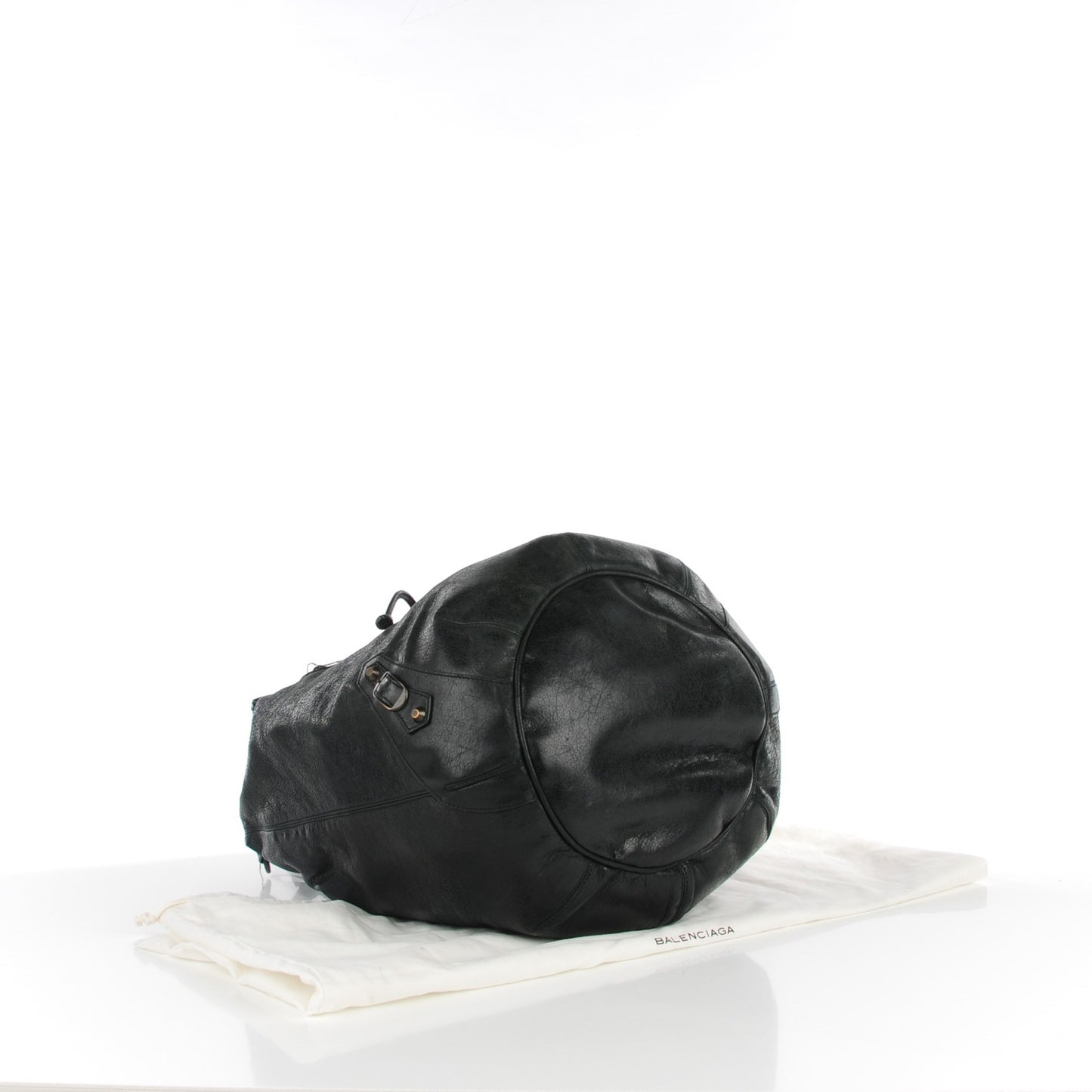 Agneau Classic Hardware Pompon Black