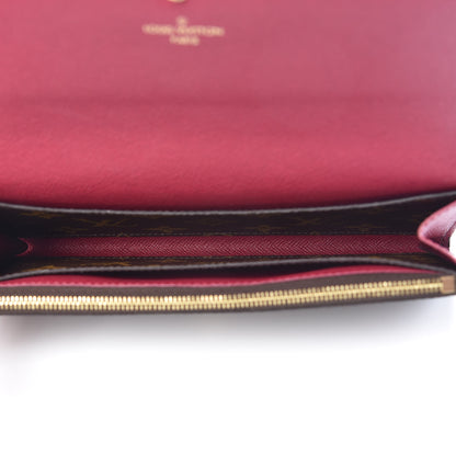 Louis Vuitton Monogram Emilie Wallet Fuchsia 5 of 7
