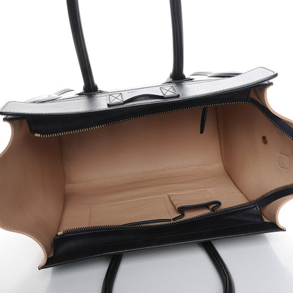 Celine Satin Calfskin Mini Tri-Color Luggage Anthracite 5 of 8