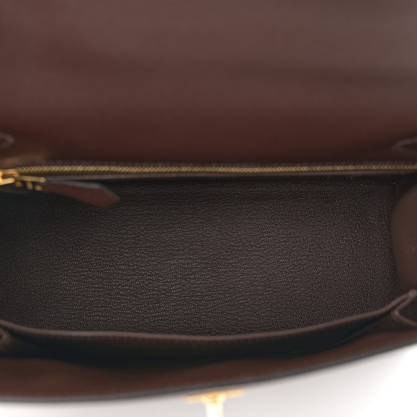 Madame Calfskin Kelly Sellier 25 Moka