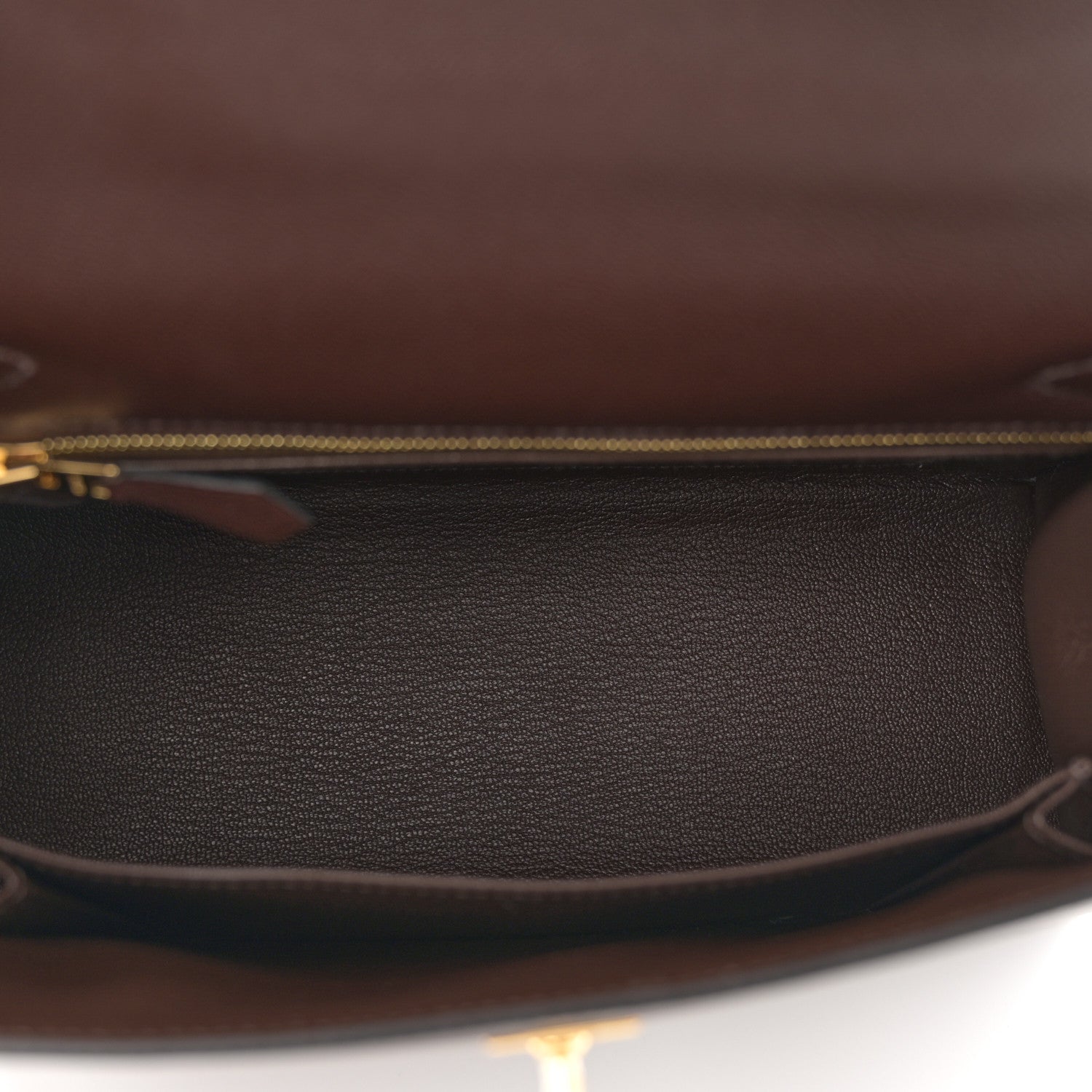 Hermes Madame Calfskin Kelly Sellier 25 Moka 5 of 11