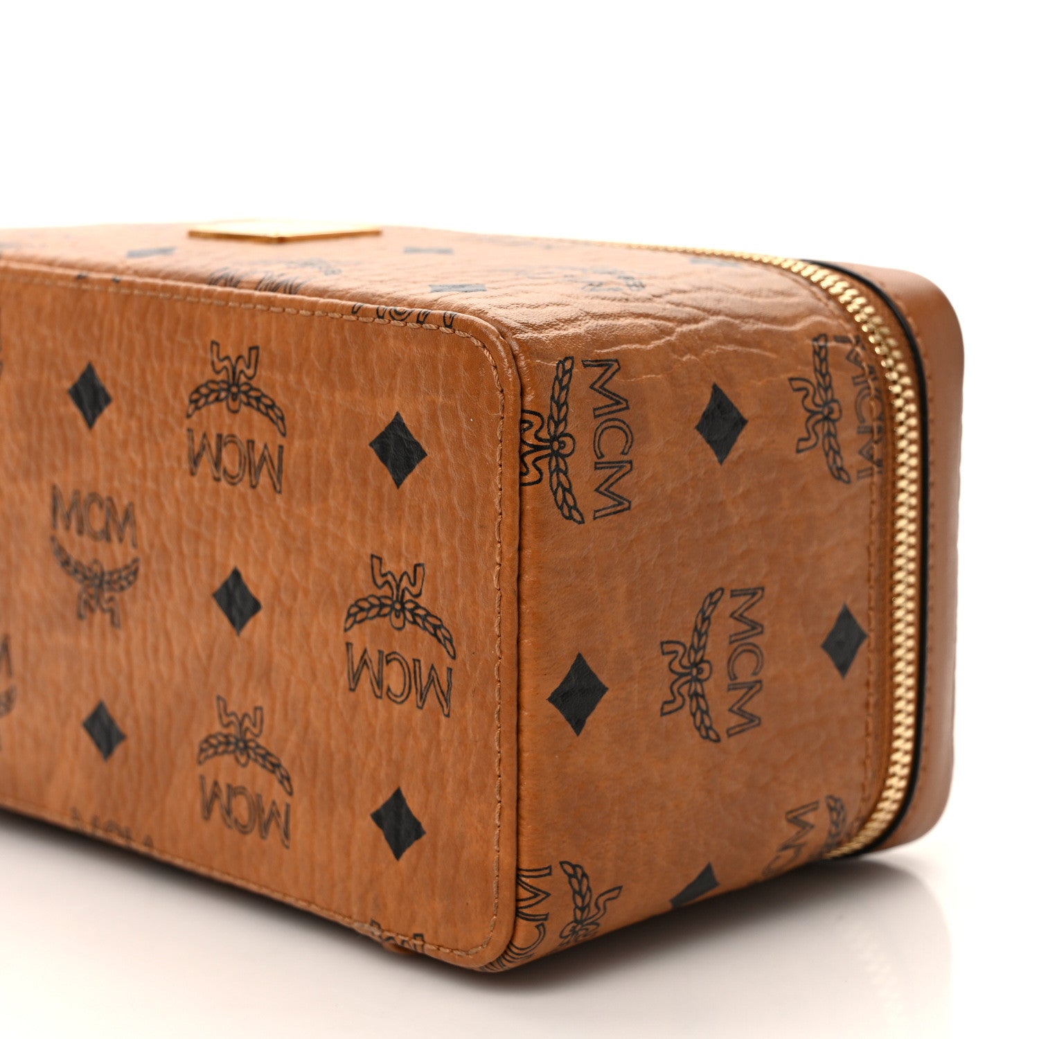 MCM Visetos Rockstar Vanity Case Cognac 8 of 8