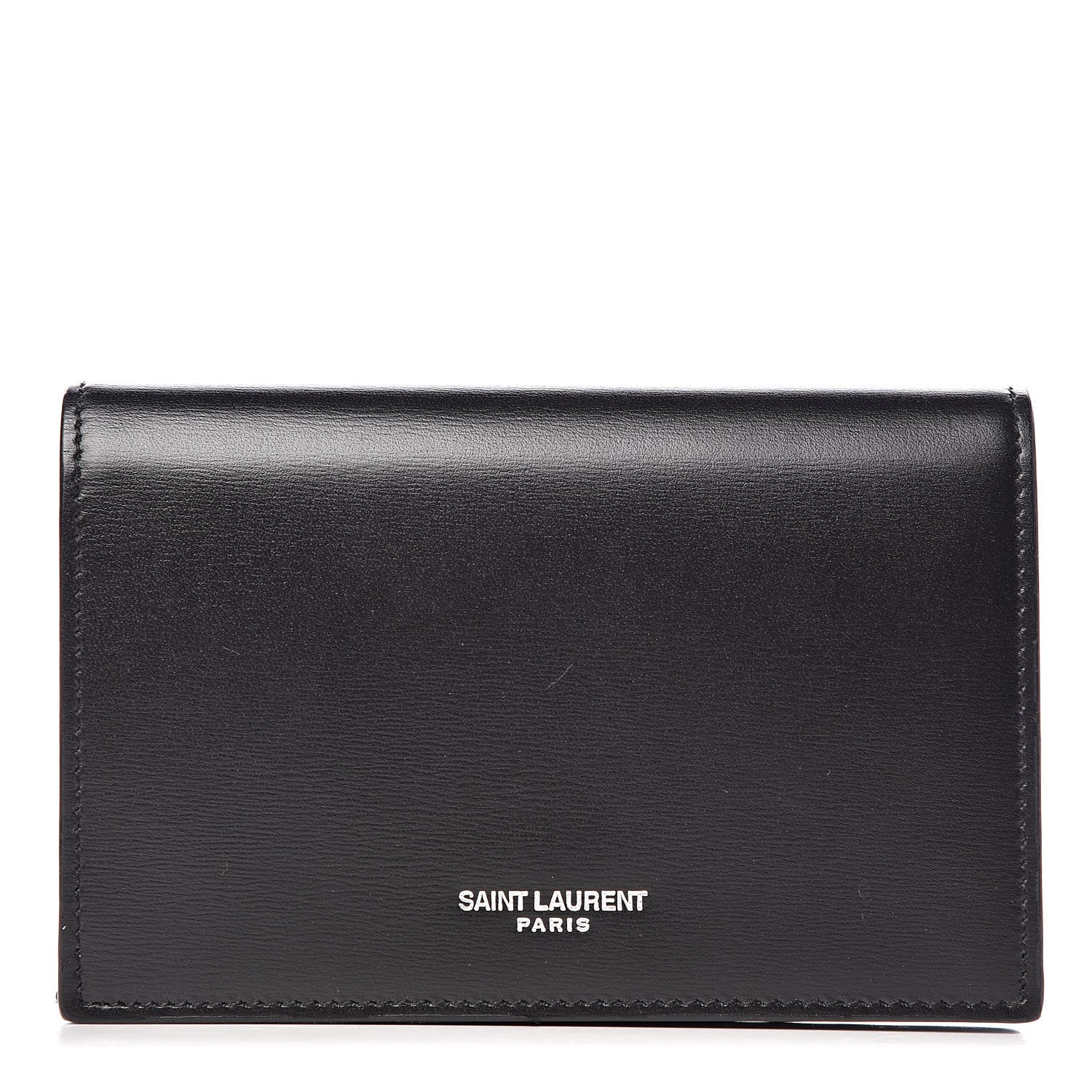 Saint Laurent Calfskin Fragments Flap Wallet Black 1 of 6