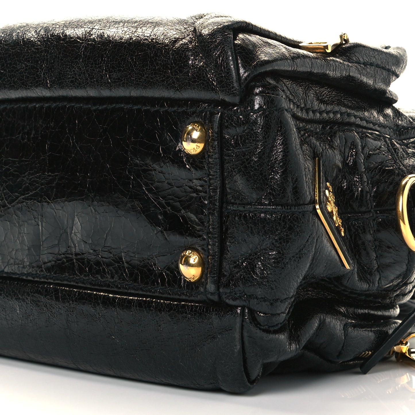Glace Calf Tote Black