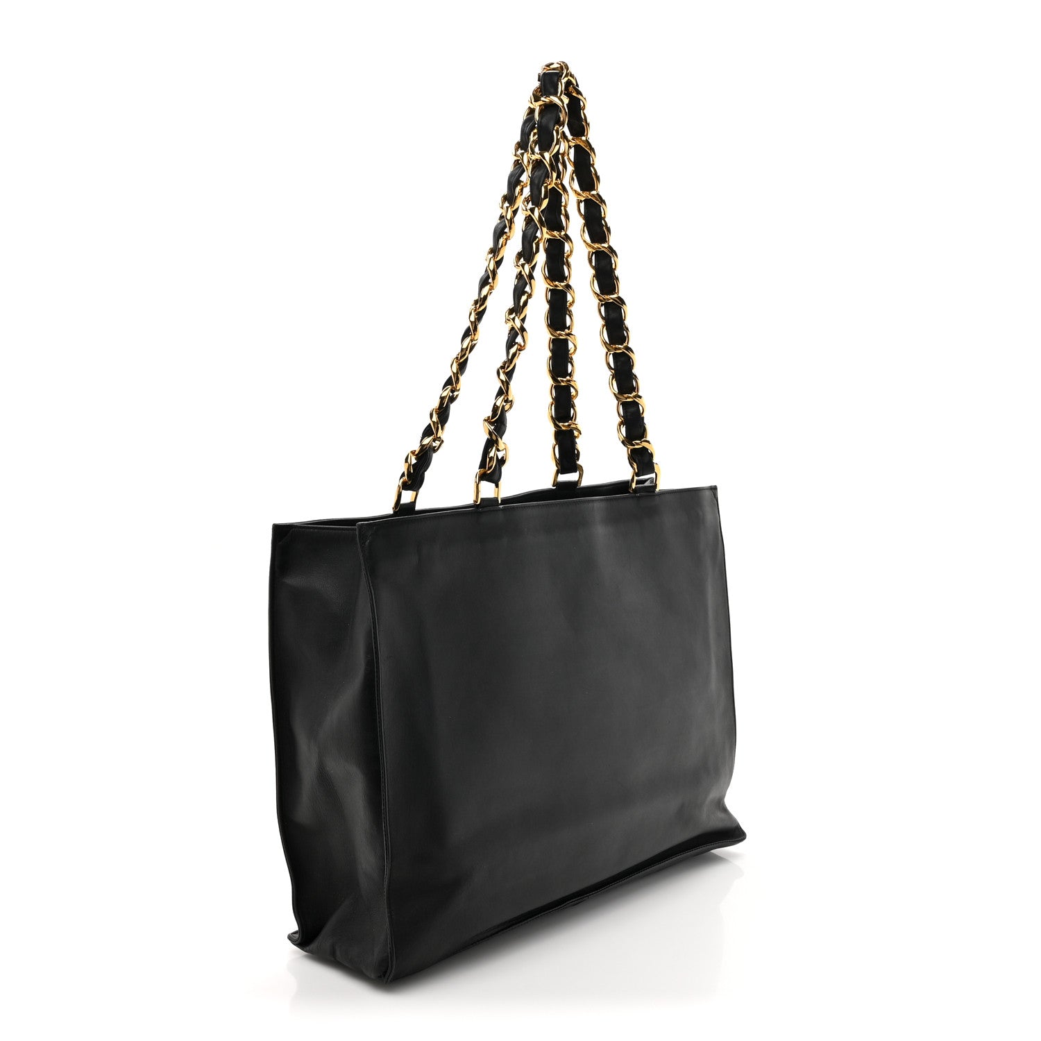 Chanel Lambskin CC Tote Black 3 of 16