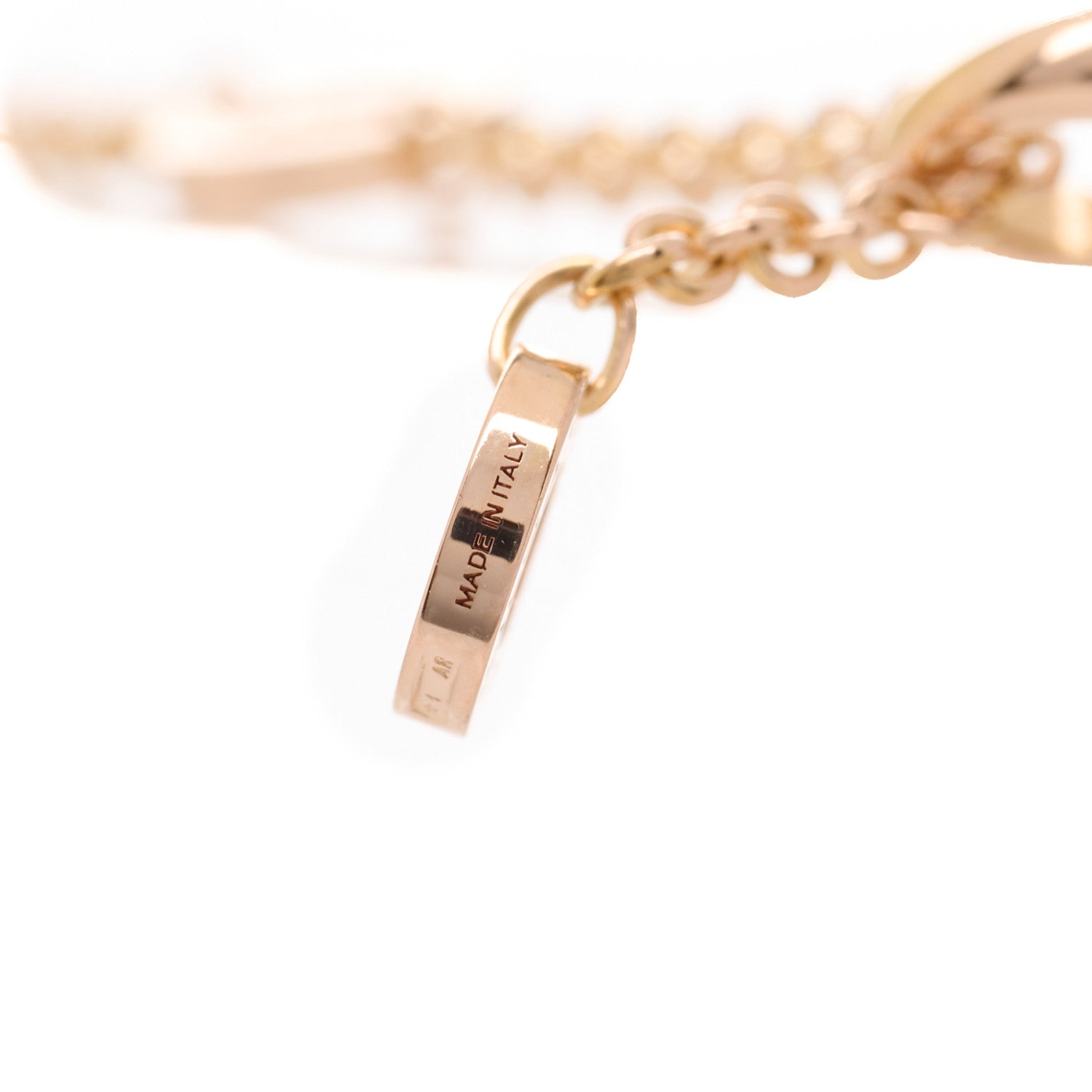 Bulgari 18K Rose Gold Diamond B.Zero1 Open Legends Pendant Necklace 6 of 7