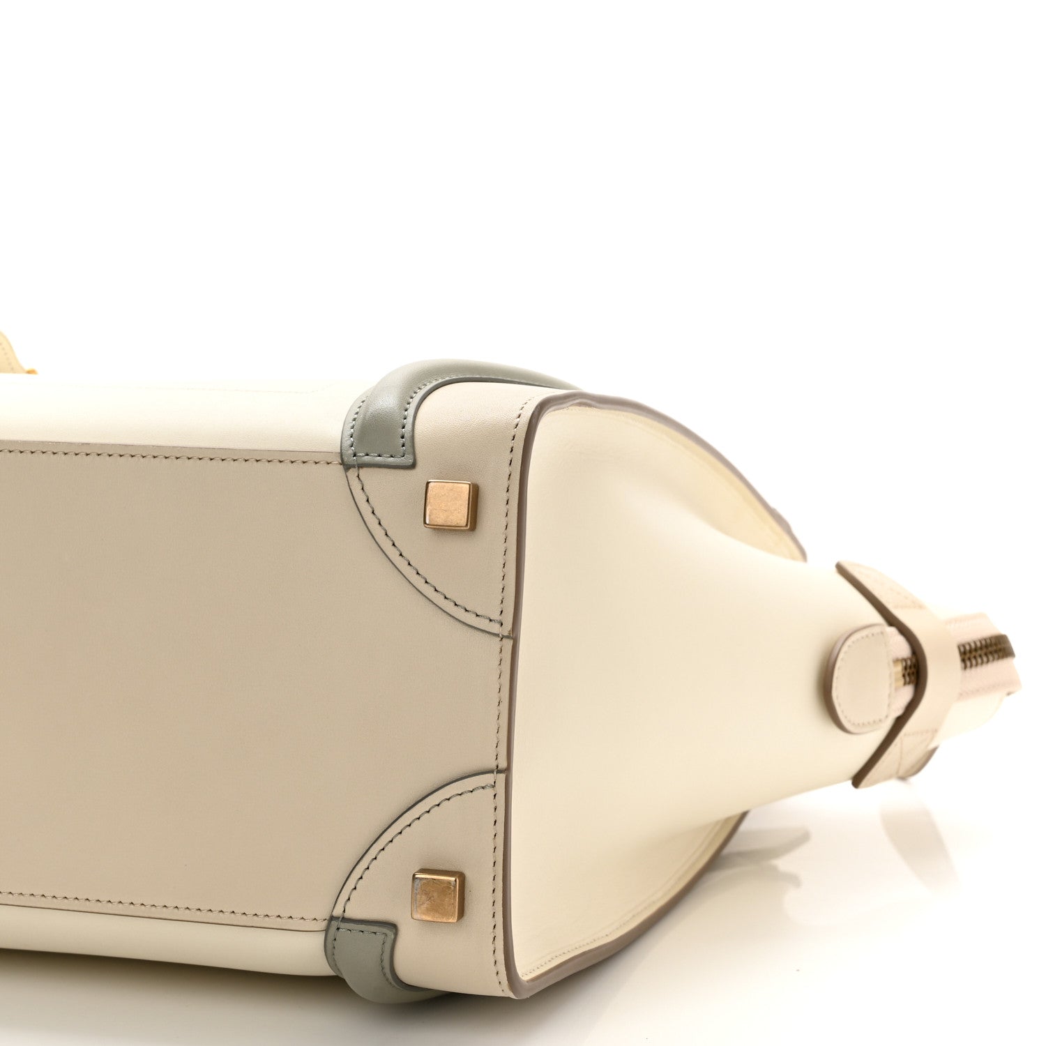 Celine Shiny Smooth Calfskin Micro Tri-Color Luggage Natural 11 of 11