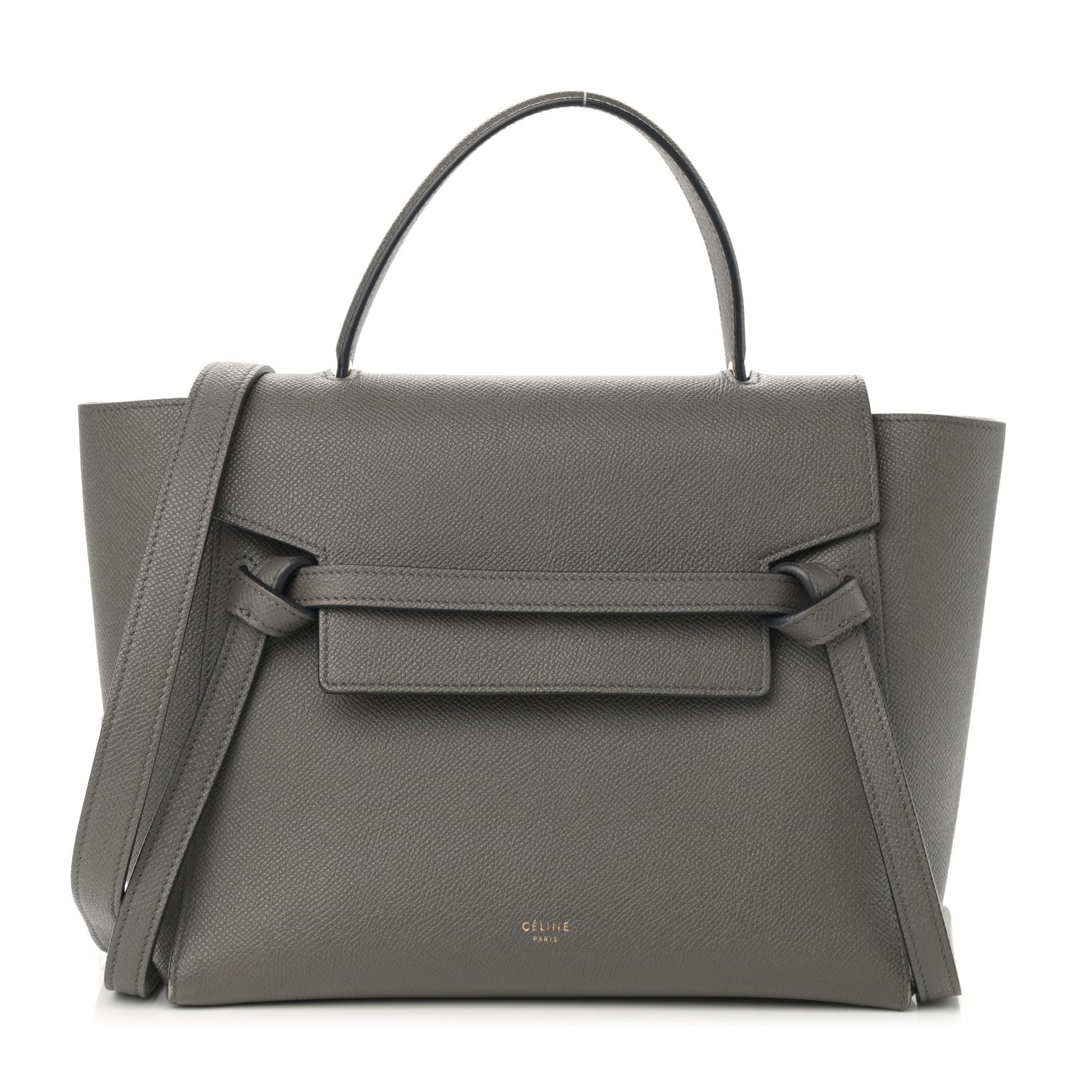 Celine Grained Calfskin Micro Belt Bag Grey 1 of 10