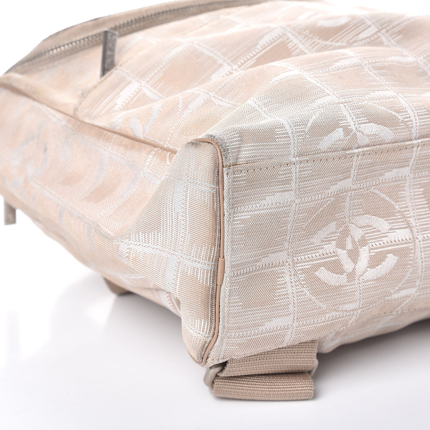 Nylon Travel Backpack Beige