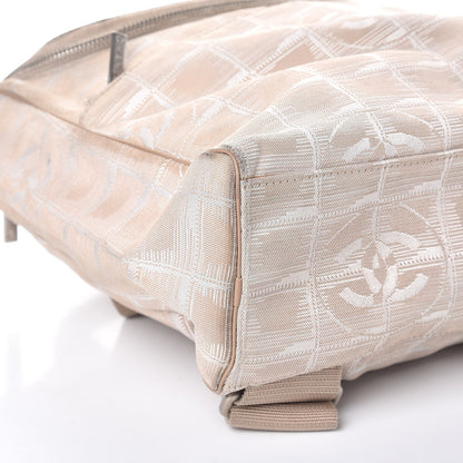 Chanel Nylon Travel Backpack Beige 9 of 12