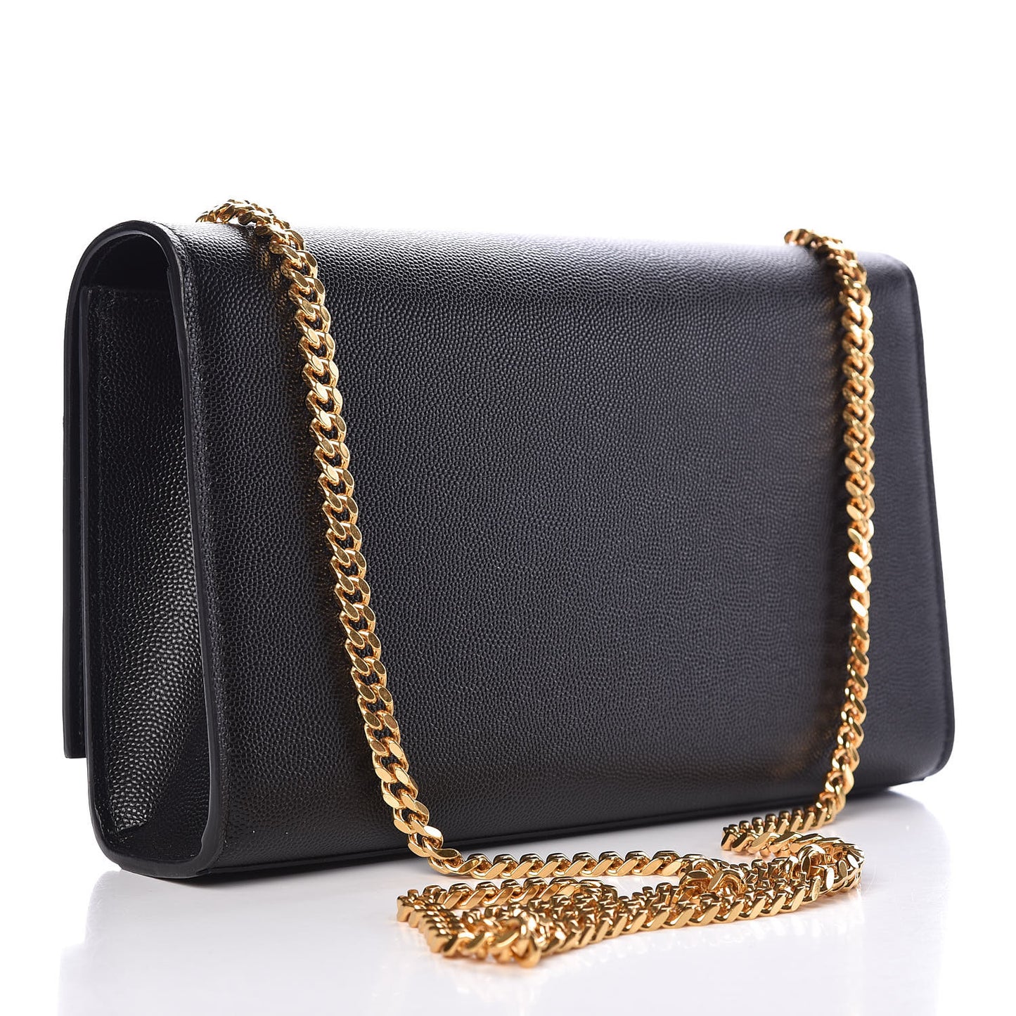 Grain De Poudre Medium Classic Monogram Kate Satchel Black