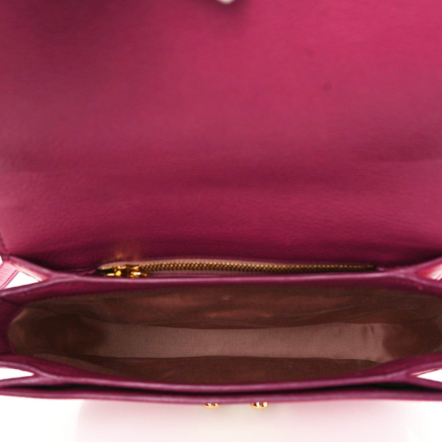 Miu Miu Vitello Phenix Madras Shoulder Bag Peonia Ametista 5 of 6