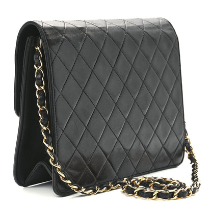 Chanel Lambskin Quilted Small Single Flap Black 2 of 12