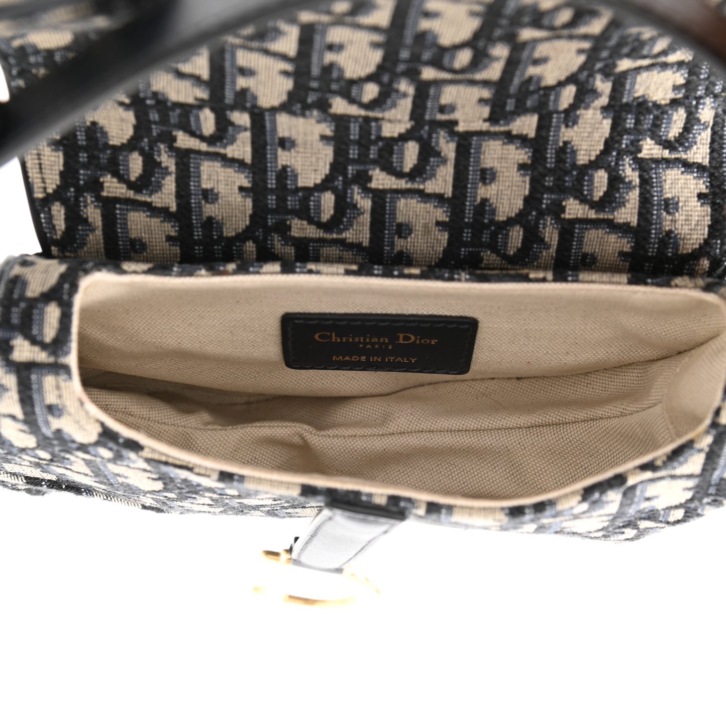 Oblique Mini Saddle Bag Blue