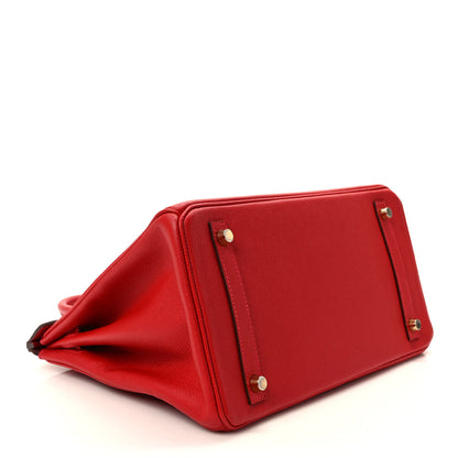 Hermes Epsom Birkin 30 Rouge Casaque 4 of 8