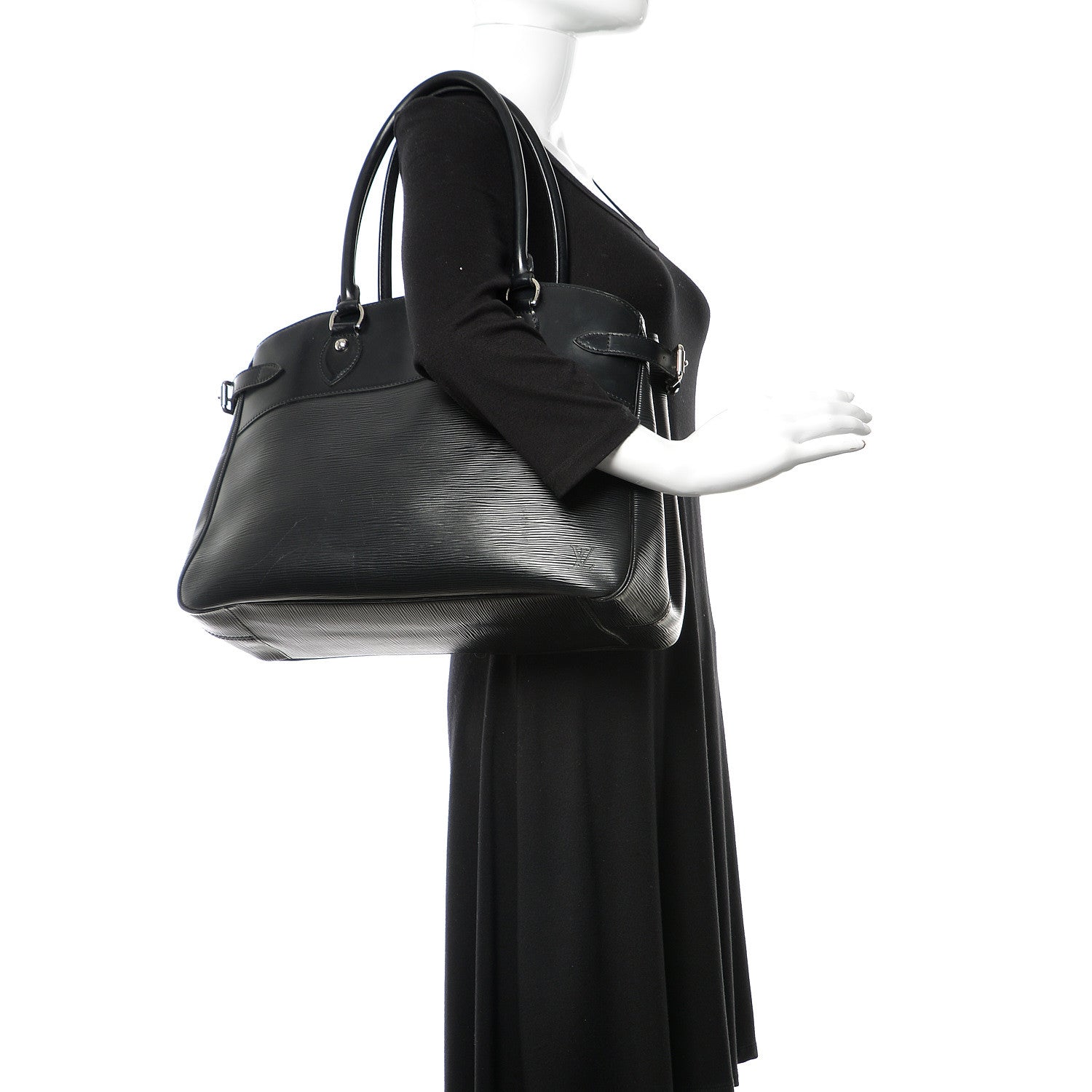 Louis Vuitton Epi Passy GM Black 3 of 16