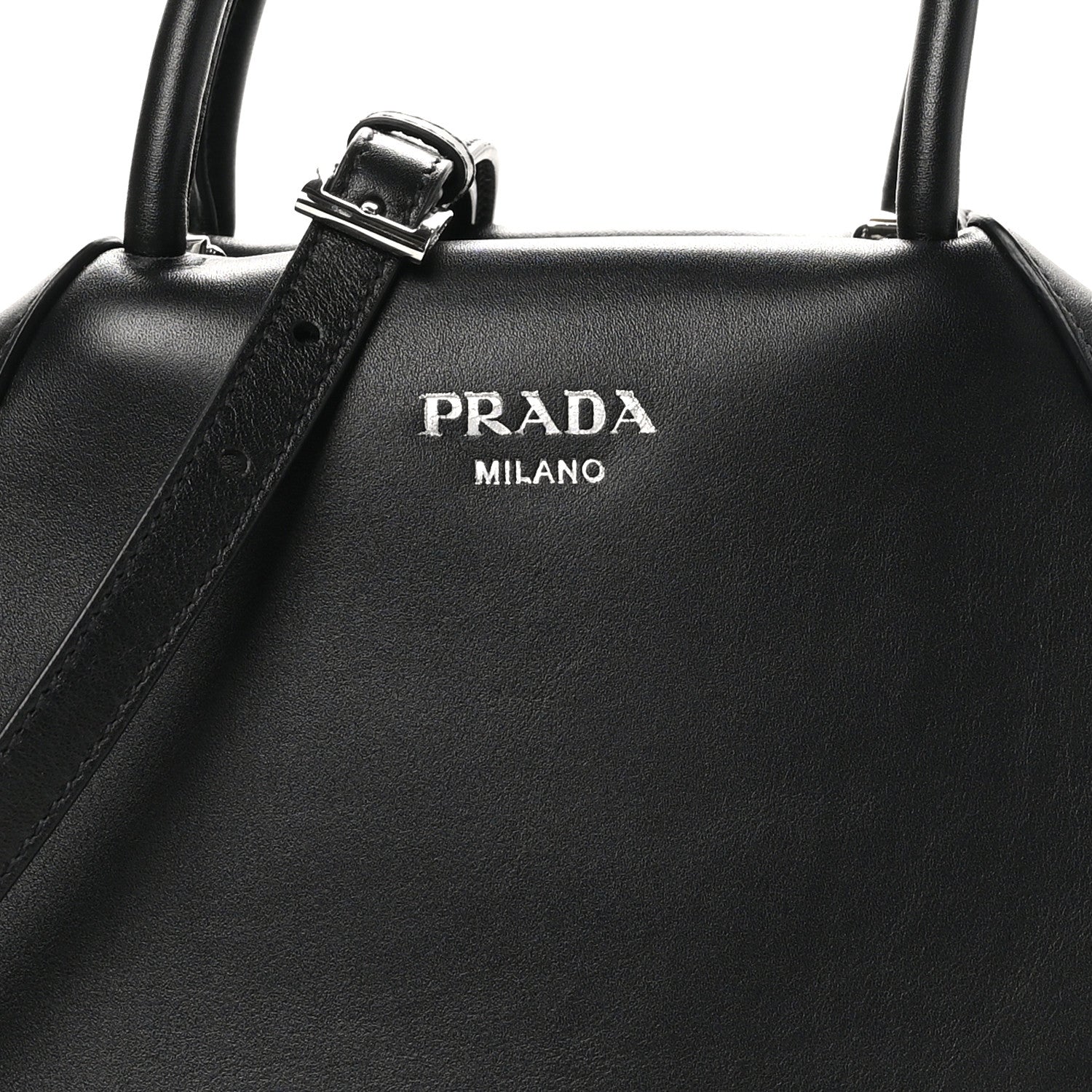 Prada Softy Calfskin Small Supernova Handbag Black 7 of 9