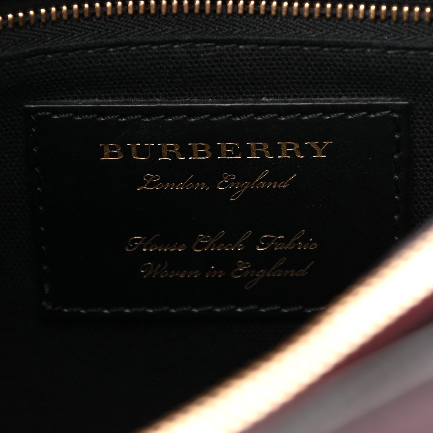 Derby Calfskin House Check Medium Banner Tote Mahogany Red