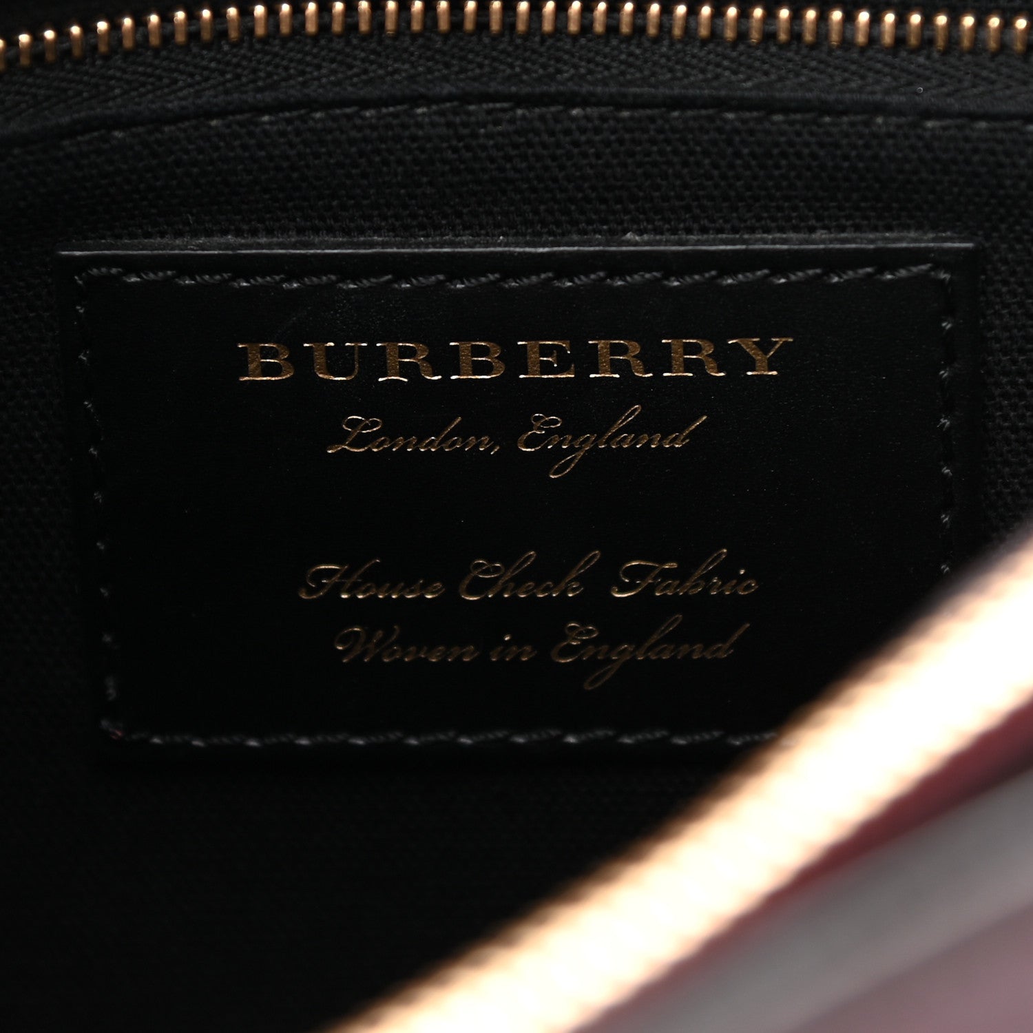Burberry Derby Calfskin House Check Medium Banner Tote Mahogany Red 6 of 11