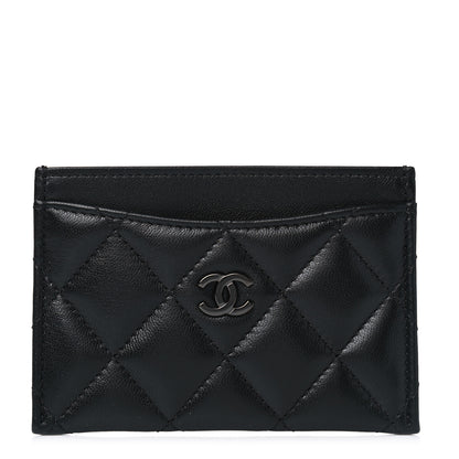 Chanel Lambskin Quilted Card Holder So Black 1 of 4